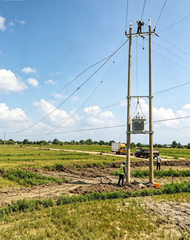 Rural MV & LV Grid Turnkey Project field record 2